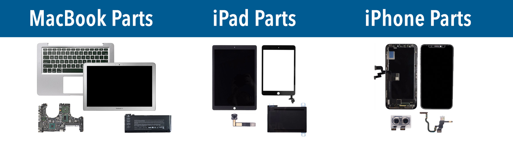 Macbook, iPad, iPhone Parts