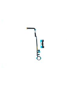 iPad 7 / iPad 8 / iPad 9 Home Button with Flex Cable - White with Silver Trim